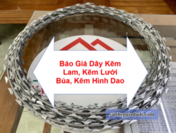 Dây kẽm lam, kẽm hình dao, lưỡi búa